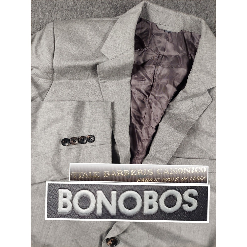Bonobos Jetsetter Unconstructed Wool Blazer Mens 40R Vitale Barberis Canonico